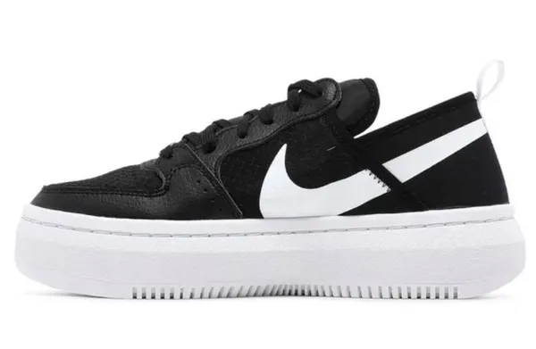 Nike Court Vision Alta TXT Size 7.5 Black/White Shoes Women CW6536-001 - Image 4