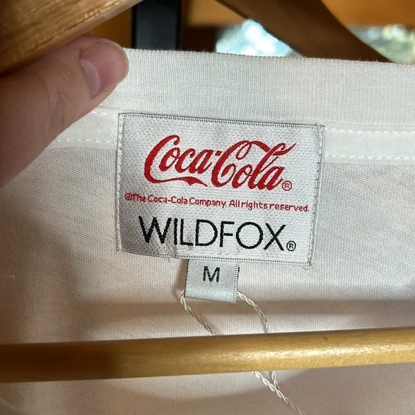 NWT Wildfox Coke Stellar White Graphic Tee Size Medium - Image 7