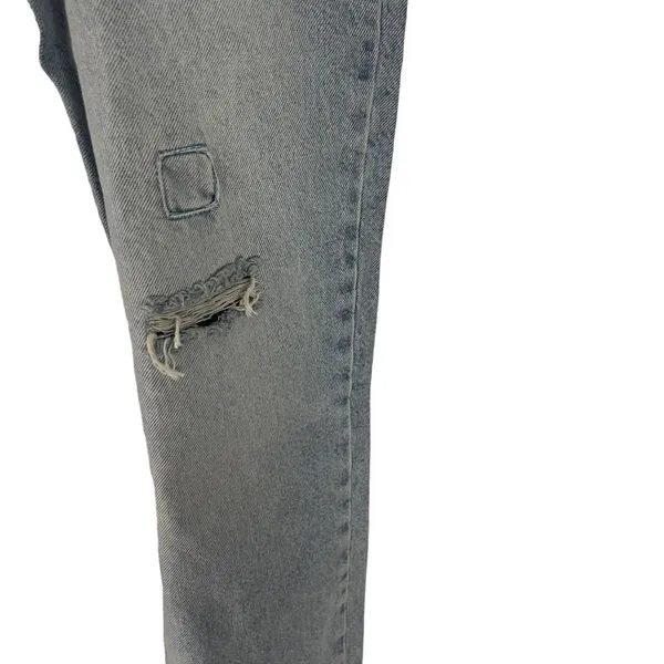 Cotton On Original Mom Jean Light Wash Distressed High Rise Blue Denim Size 10‎ - Image 5