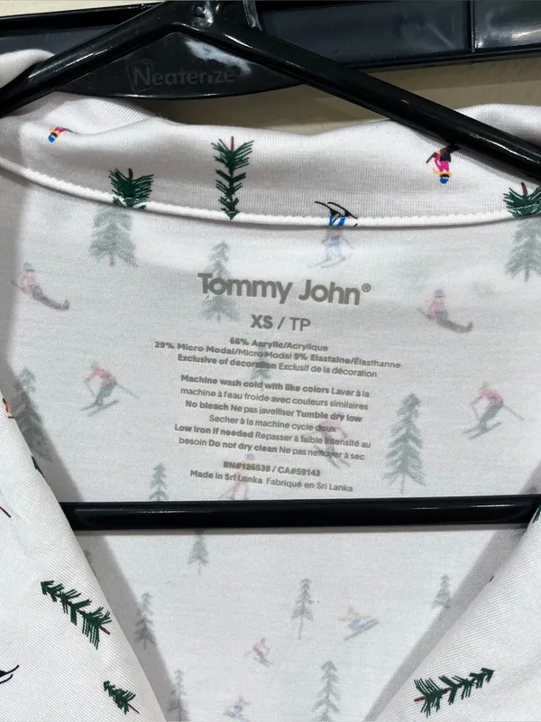 NWT Tommy John Downtime Printed Pajama Set ski mountain size XS - Image 5