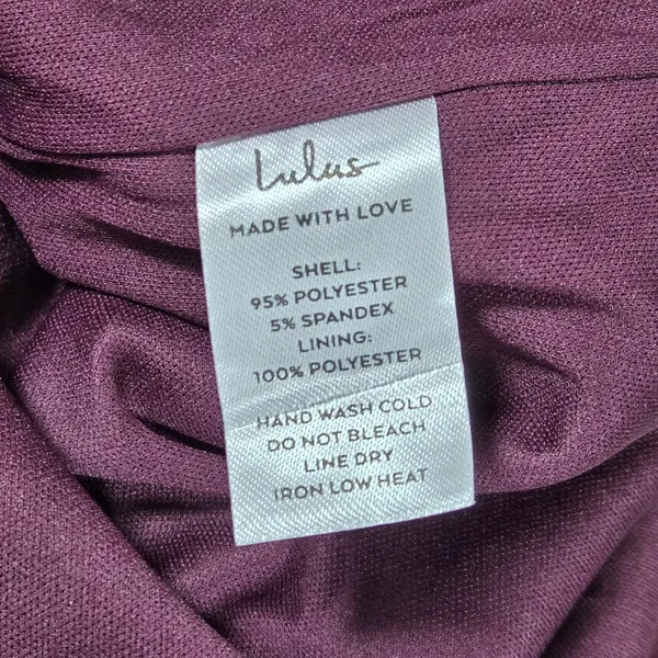 Lulus Vibrant Allure Plum Square Neck Bodycon Midi Dress CD3727 Purple Size L - Image 7