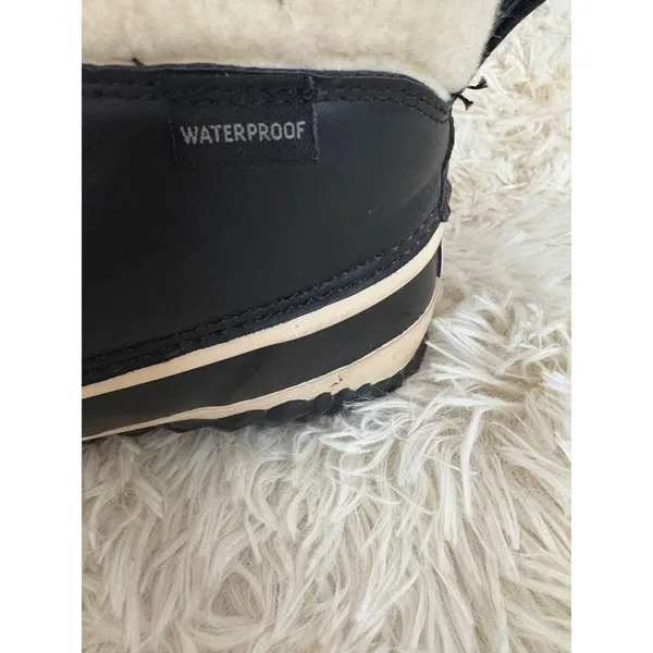 Waterproof JBU Boots Winter Snow Boots‎ Lace Up Black Faux Fur - Image 6
