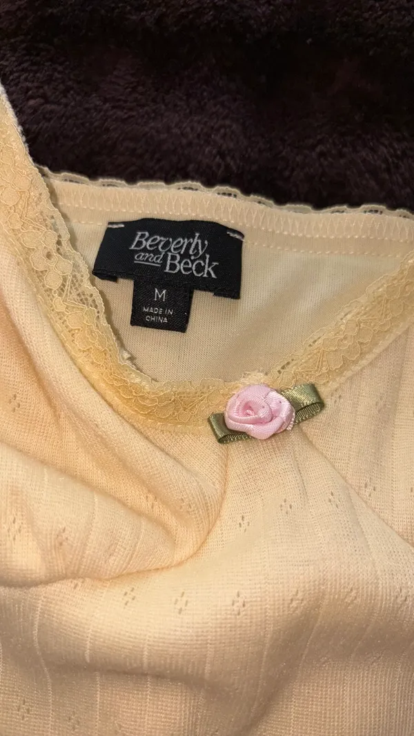 Beverly and beck butter yellow pointelle dress - Image 5