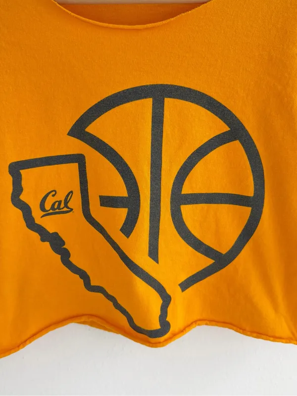 Cal Golden Bears off the shoulder cropped tee - Image 2