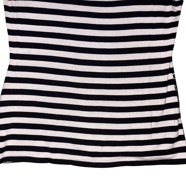 White House Black Market Striped Lace-Trim 3/4 Sleeve Top - Image 6