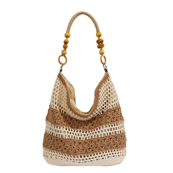 Chic Carryalls Crochet Knit Shoulder Bag - Image 11
