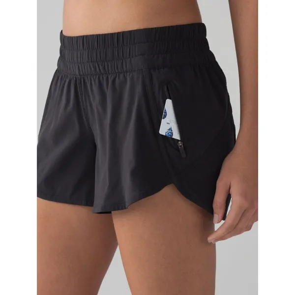 Lululemon Track That Short 4" Black Size 6 - Image 3