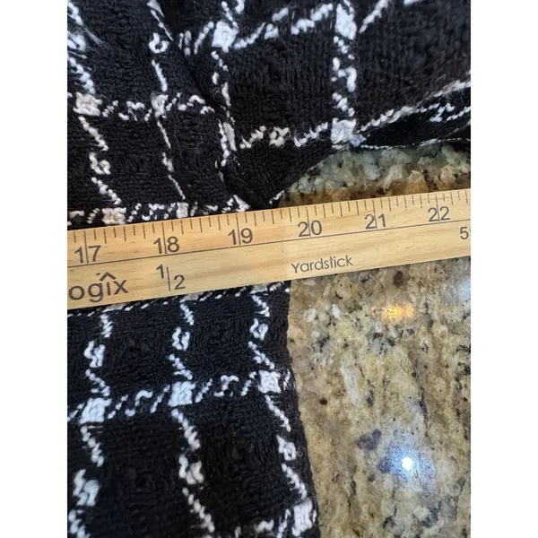 New! Jason Wu Luxe Black White Tweed Puffer Coat Old Money Jacket $395 MSRP - Image 14