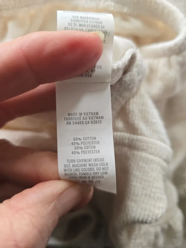 O aerie Cream Pullover Sweatshirt Medium - Image 6