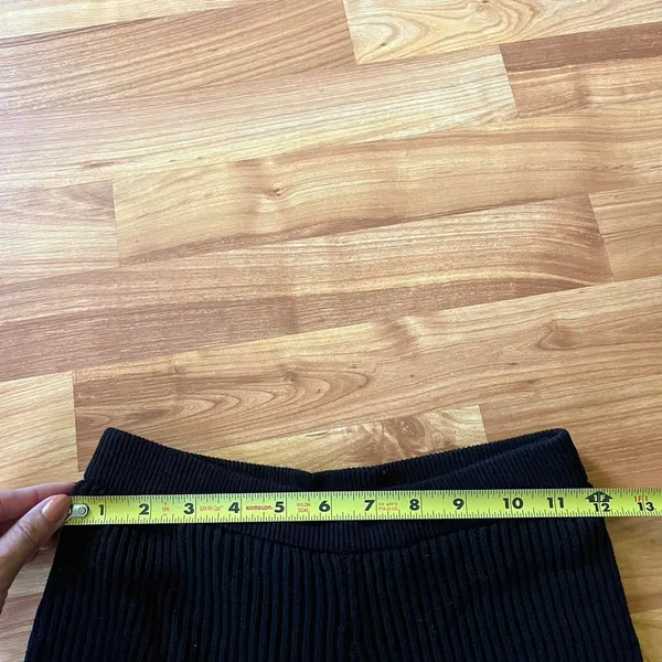 Glassons Black Knit Flare Pants - Image 6