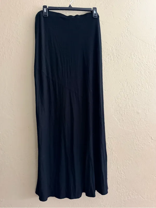 Matty M Black Maxi Skirt Size XL - Image 2