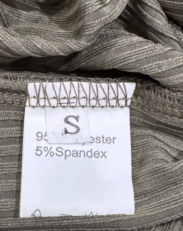 Olive Green Ribbed Long - Image 9