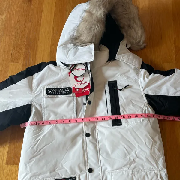 Canada Weather Gear White Winter Parka Juniors 14/16 L Women’s S - Image 10