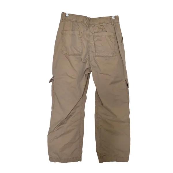 Abercrombie & Fitch Tan Wide Leg High Rise Khaki Trouser Cargo Pants Size 30/10 - Image 2