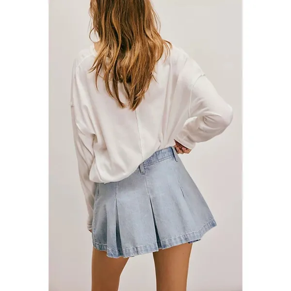 Free People We The Free Madison Ave Pleated Mini Skirt New with tags! Size 28 - Image 2