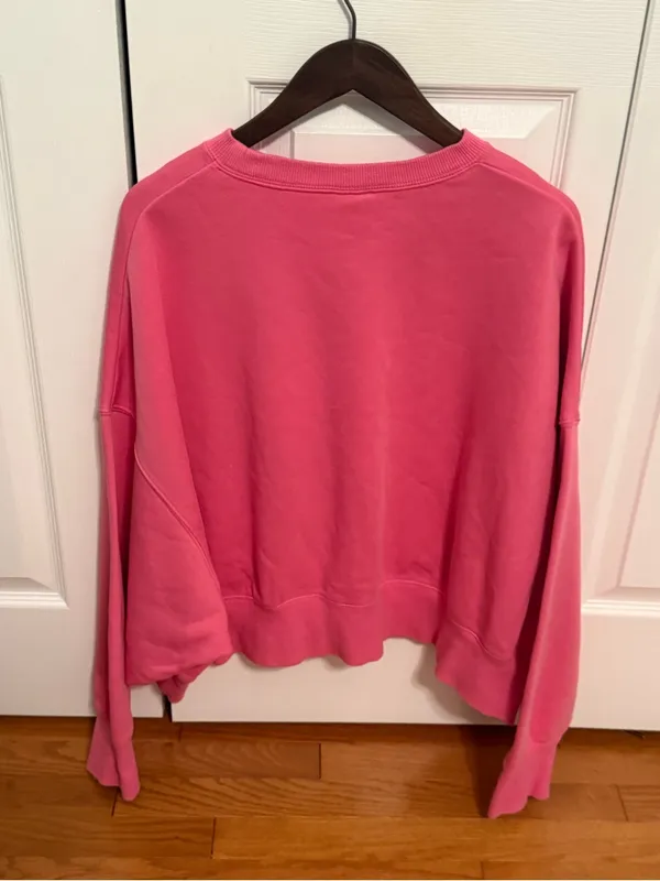 Nike Phoenix Fleece Crewneck Sweatshirt in Playful Pink Sail - Image 3