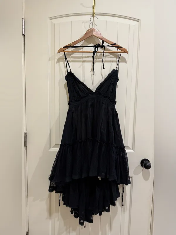 Free People 100 Degree Mini Dress in Black - Image 4