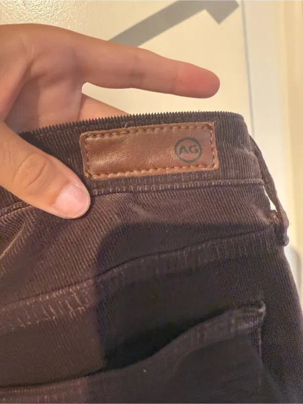 AG Adriano Goldschmied The Prima Brown Corduroy Cigarette Pants 27R - Image 6
