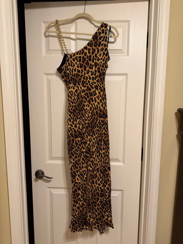 Revolve Alice + Olivia Harmony Chain Strap Drapey Slip Maxi Dress - Image 5
