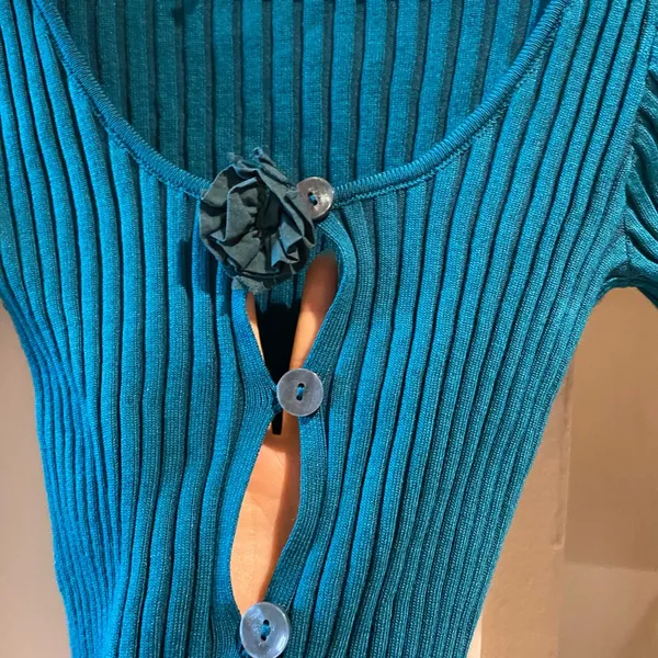 NWOT urban outfitters ribbed button up cute crop top - Image 6