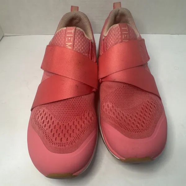 TIEM Slipstream Women’s Indoor Cycling Shoes Size 7 Coral Pink SPD Cleats - Image 4