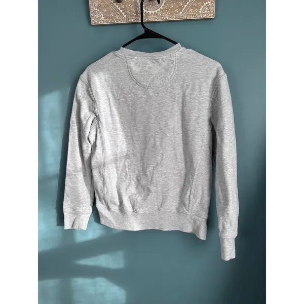 Optimist Gray Life is Good Pullover Crewneck Sweatshirt XS - Image 2