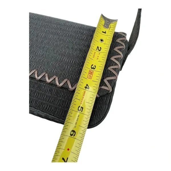 Stuart Weitzman Handbag Solid Green Textured Shoulder Bag Purse‎ with Dust Bag - Image 11