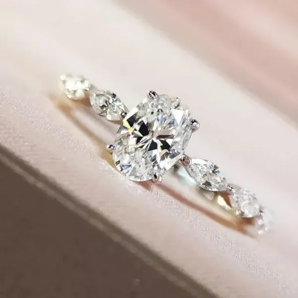 Gorgeous White Sapphire 925 Sterling Silver - Image 4