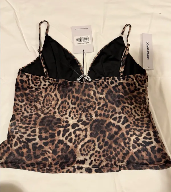 NWT Princess Polly Fast Times Top in Leopard Size Women’s US 6 - Image 2