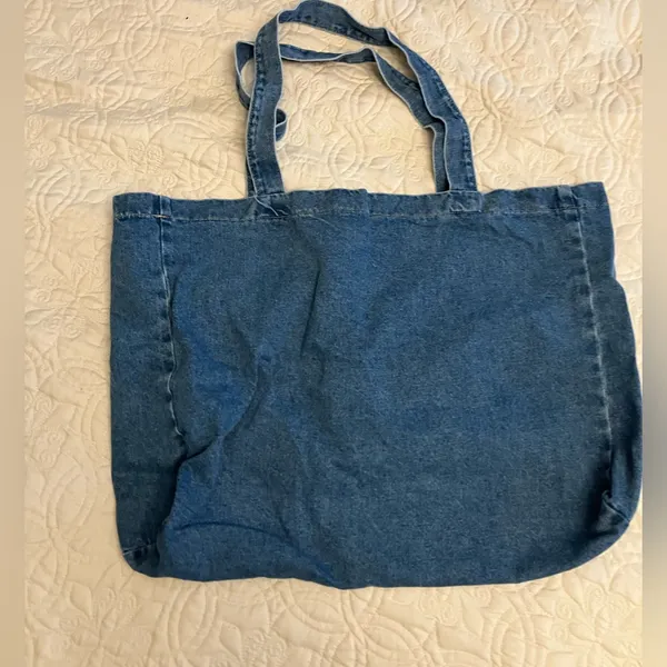 Bobbies Blue Denim Tote Bag - Image 4