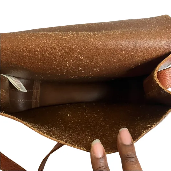 Lucky Brand The Point Genuine Leather Saddle Bag - Image 8