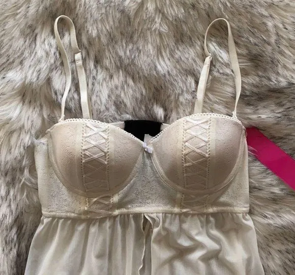 NWT Very Sexy Lace Trim Babydoll Chemise - Image 3