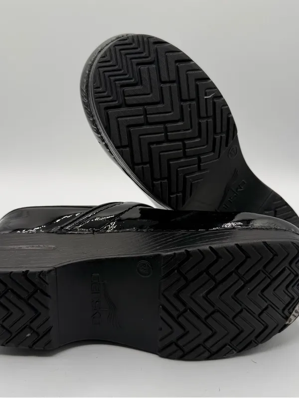 Dansko Balance Black Patent Leather Clogs EU 37 US 6.5-7 Slip On Comfort Shoes - Image 6