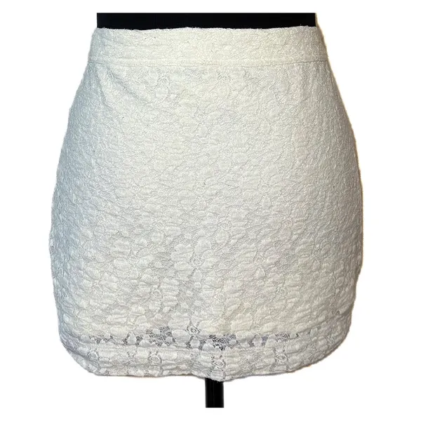 Abercrombie & Fitch Mini Skirt | Ivory Lace - Image 3
