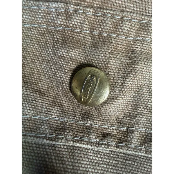 Carhartt Bib Overalls Double Knee Nail apron 2XL 46x30** Made USA Vtg Work Farm - Image 4