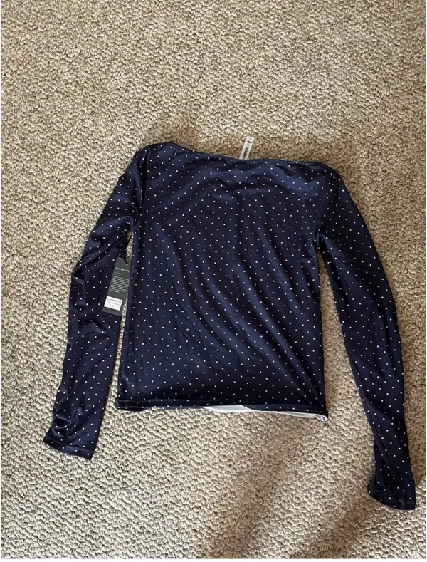 Kimberly Women’s Long Sleeve Polka Dot Top - Image 3