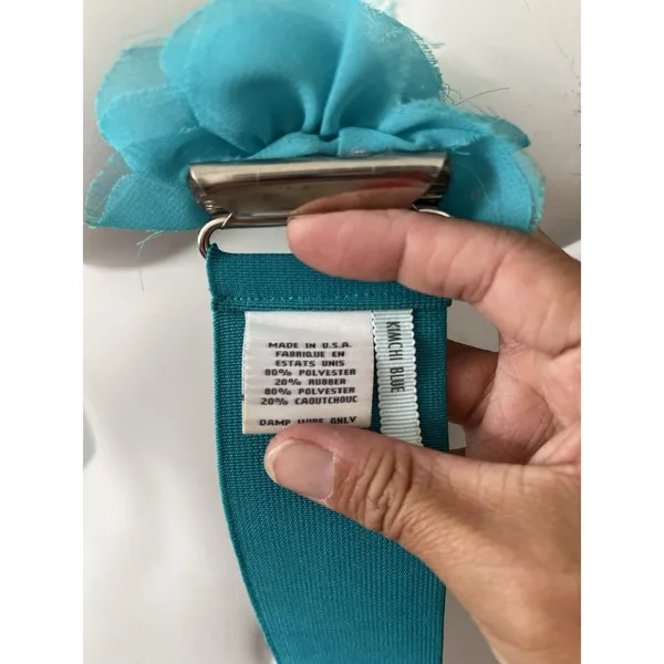 Vtg 90s Kimchi Blue Stretchy Flower Stretchy Belt OS artsy fairy Dainty Feminine - Image 3