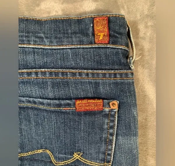 7 For All Mankind Jeans Women's 29 Boy Cut Wide Leg - Image 10