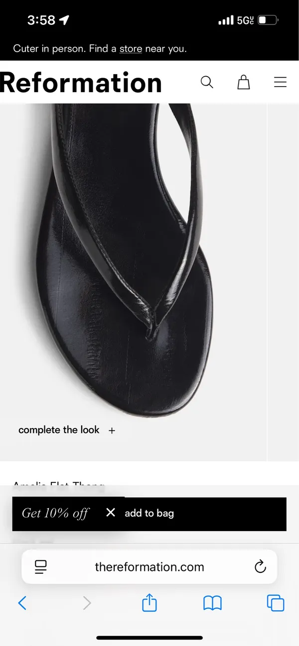 reformation amelia flip flops - Image 4