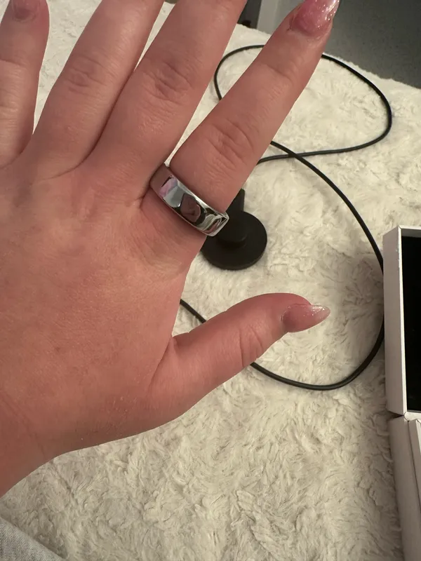 oura ring gen 3 horizon silver size 12 - Image 4