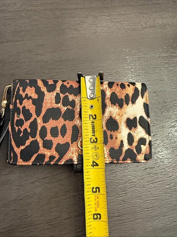 Juicy Couture‎ Leopard Print Wallet Wristlet w/ Phone Pocket Vintage Y2K - Image 10