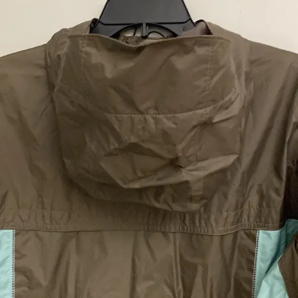 Columbia womens brown/blue full zip windbreaker size XL - Image 8