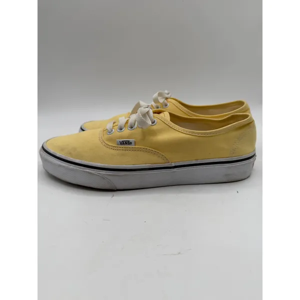Vans Authentic Low Top Sneakers Women's 10 Yellow Skateboarding Retro Casual - Image 3