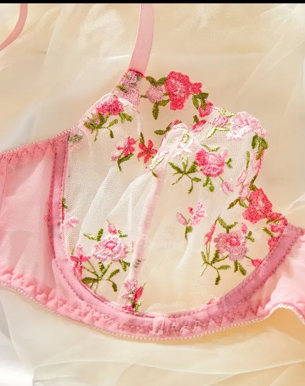 Pink bra set Size M - Image 3