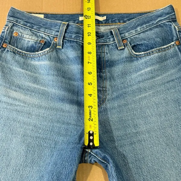 Levi’s‎ Wedgie Straight Fit Denim High Rise Button Fly Jeans Medium Wash - Image 12