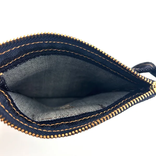 Wrangler‎ Denim Pocket Wristlet Pouch Dark Wash Cotton Blue Western Americana - Image 5