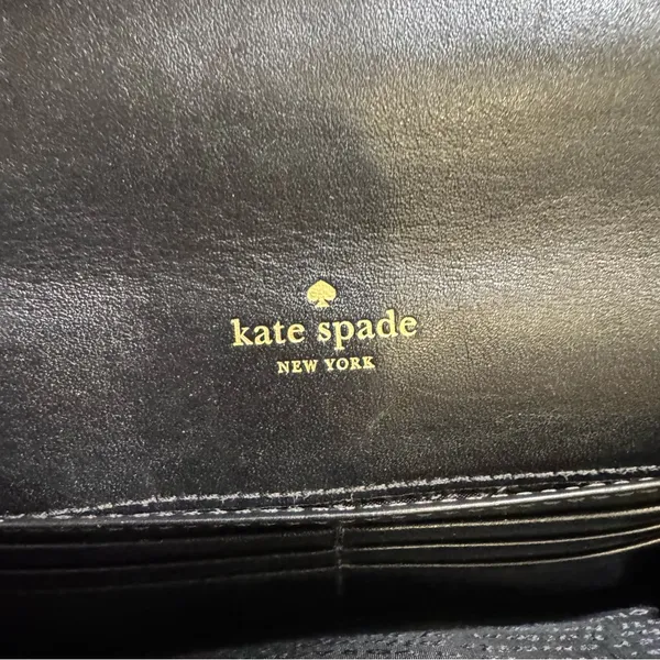 Kate Spade‎ Black Harlow Algonquin Leopard Wallet - Image 6