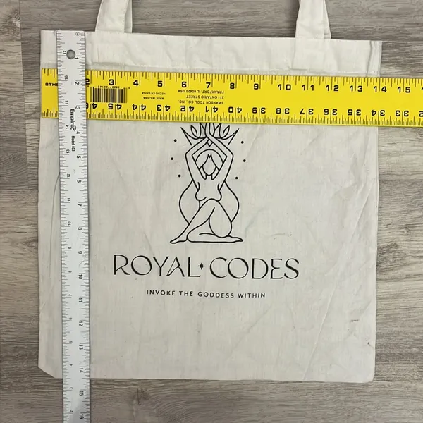 Royal Codes Lightweight Canvas Open Top Tote - Image 3