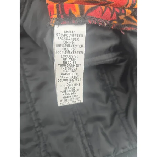 Bob Mackie Jacket‎ Womens XL Wearable Art Red Floral Quilted Full Zip EUC - Image 6