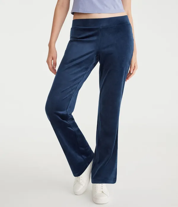 Juicy Couture Navy Blue Rhinestone Logo Velour Sweatpants Size L NWT🦋 - Image 3